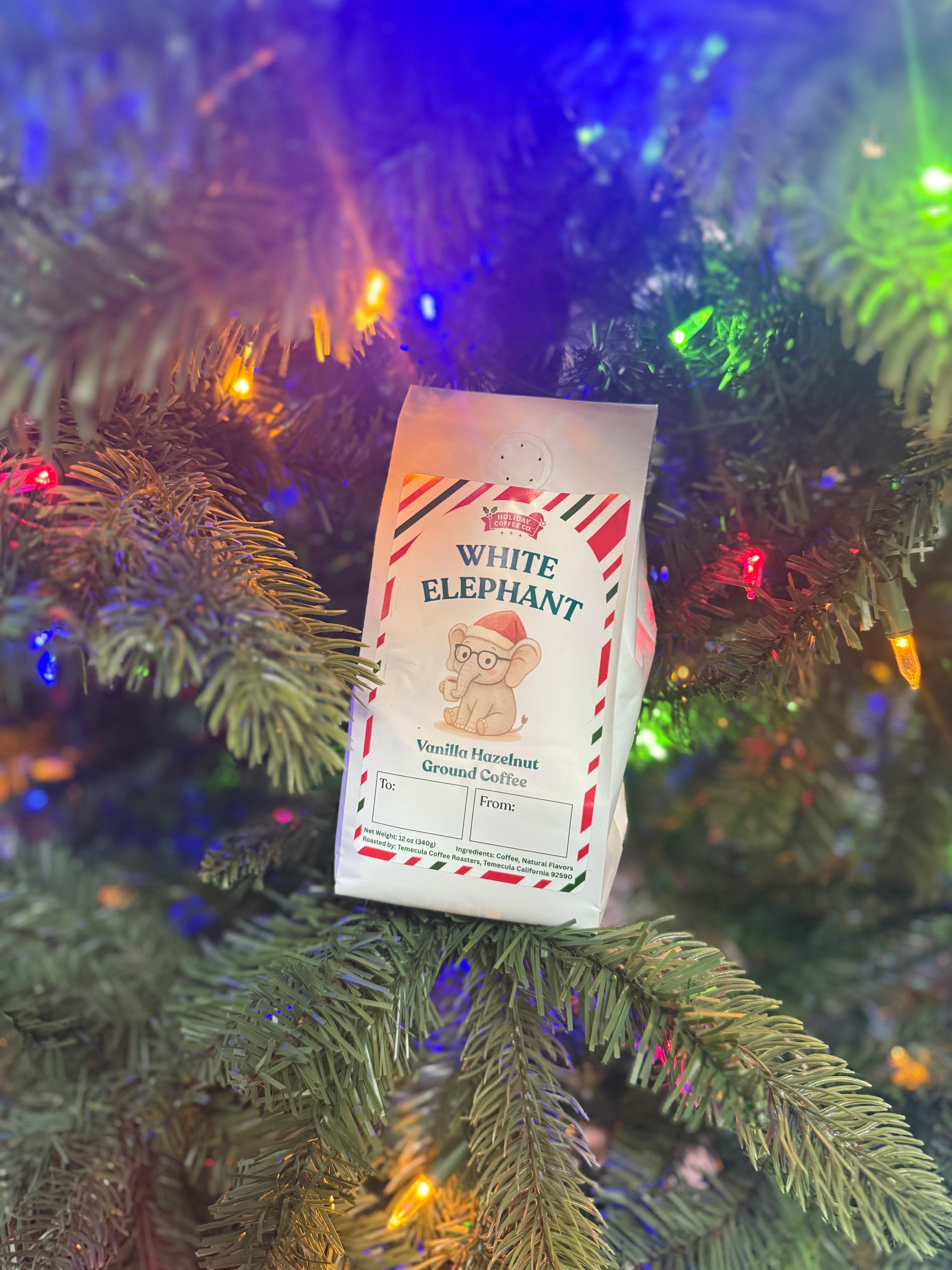 White Elephant Vanilla Hazelnut Ground Coffee