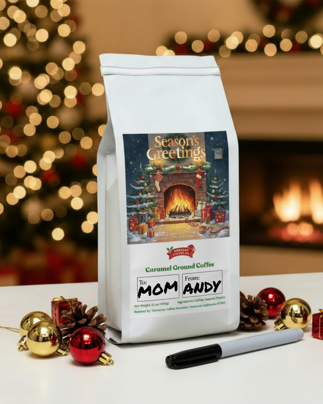 Season Greetings Caramel Ground Coffee
