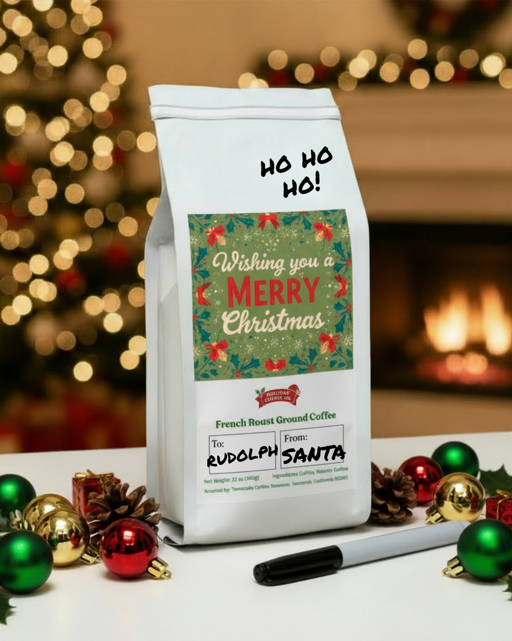 Wishing You A Merry Christmas French Roast Ground Coffee