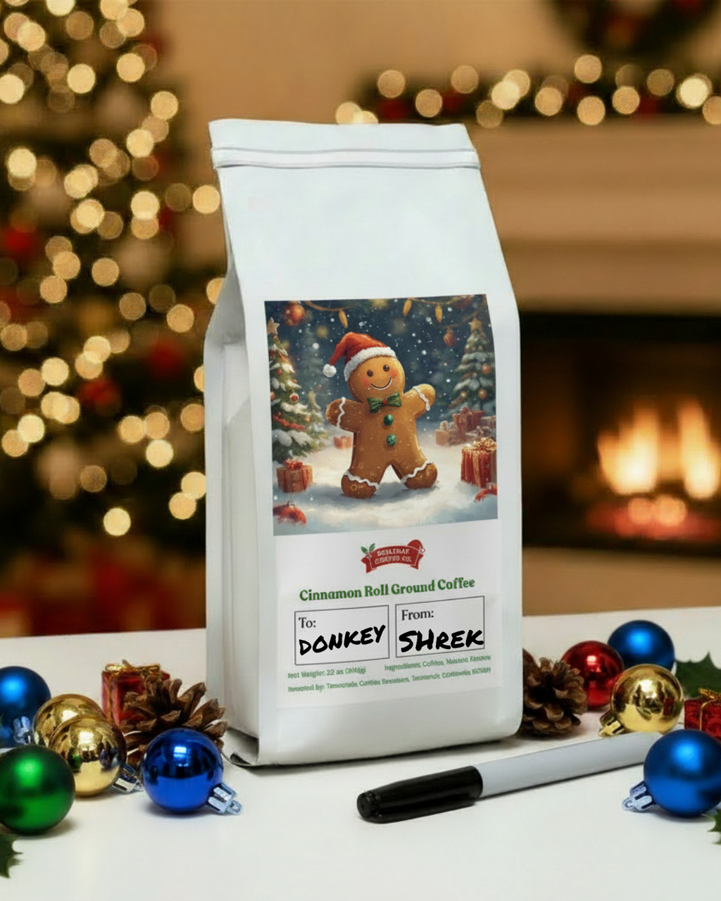 Gingerbread Man Cinnamon Roll Ground Coffee